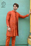Orange Long Waistcoat