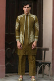 Mehandi Green Princecoat